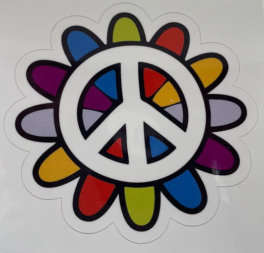 Peace Flower Sticker