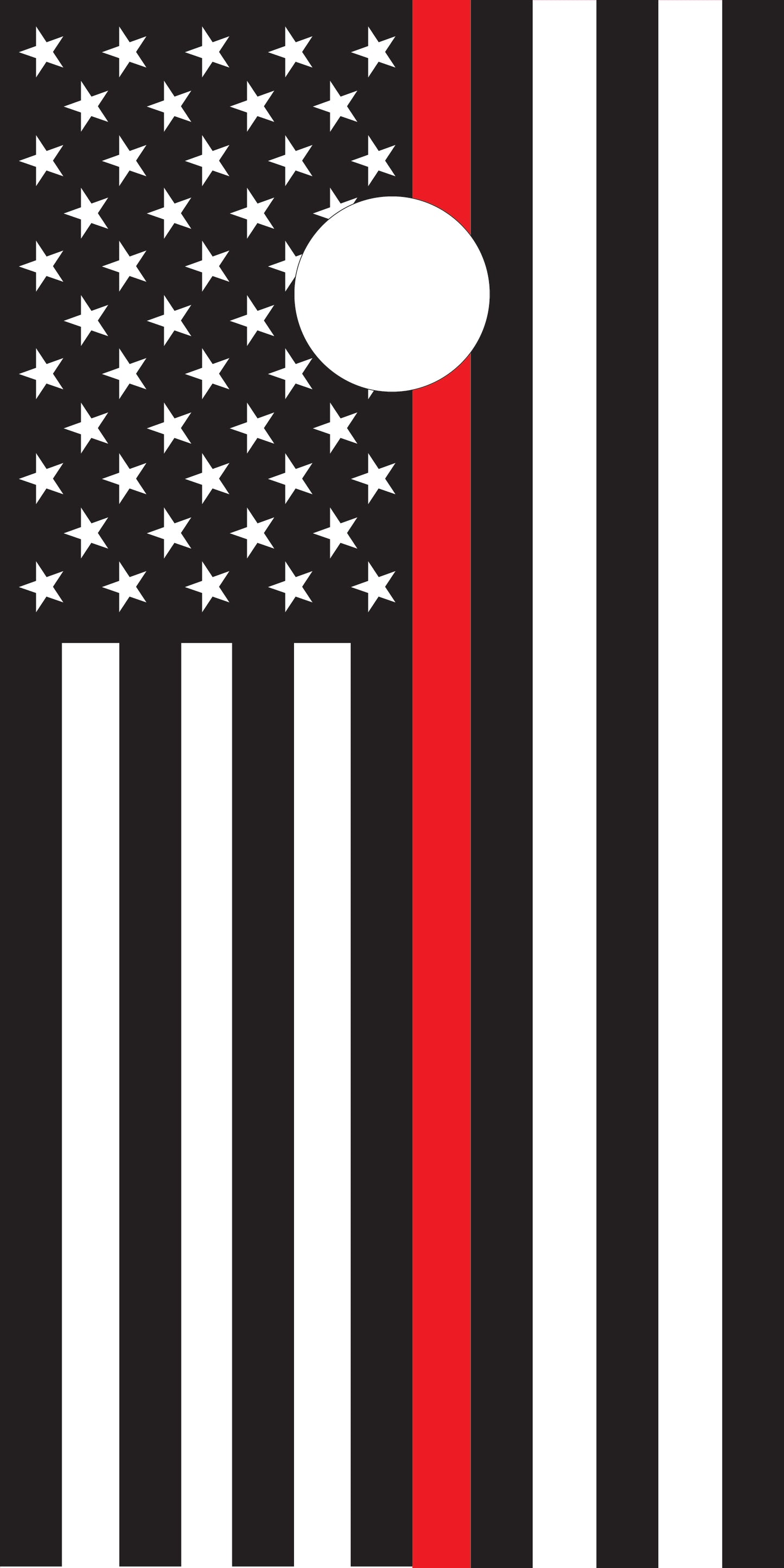 Thin Red Line - Cornhole Board Wraps