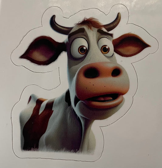 Funny Cow Sticker